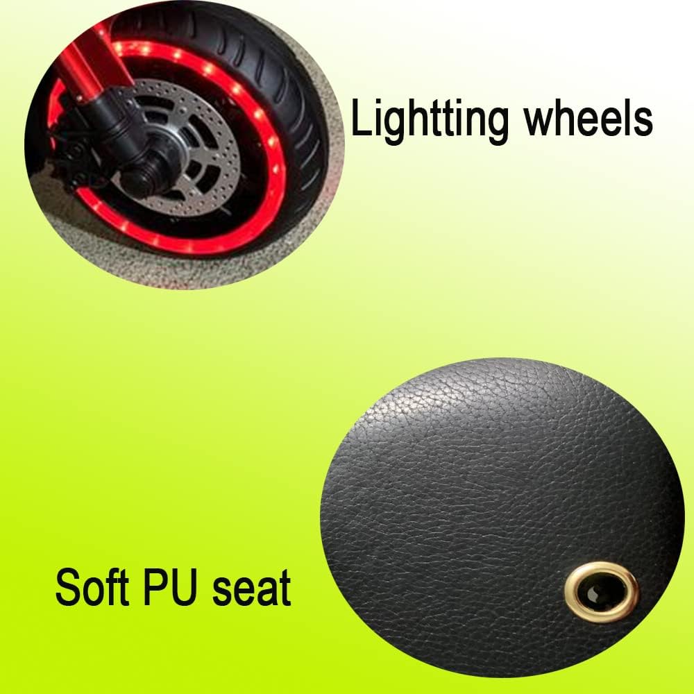 Kids Motorcycle, 2 Wheel Motorcycle for Kids 12V Battery Powered Ride on Toys for Boys and Girls 3~8 Year Old, with Training Wheels/PU seat/Lightting Wheels/Key Start (red)