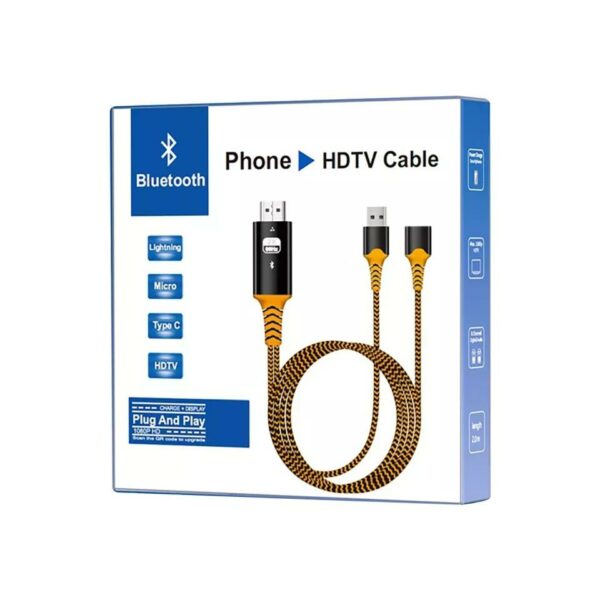 Bluetooth HDMI To Female USB + Male USB Cable