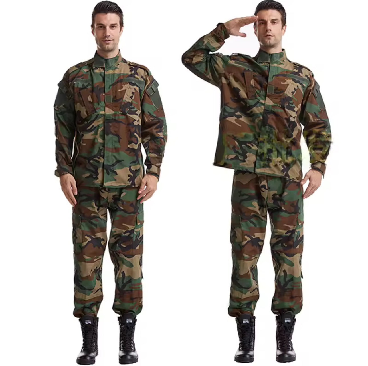 Tactical Airsoft Military Uniform Set Outdoor Force Combat Jacket & Pants Suit