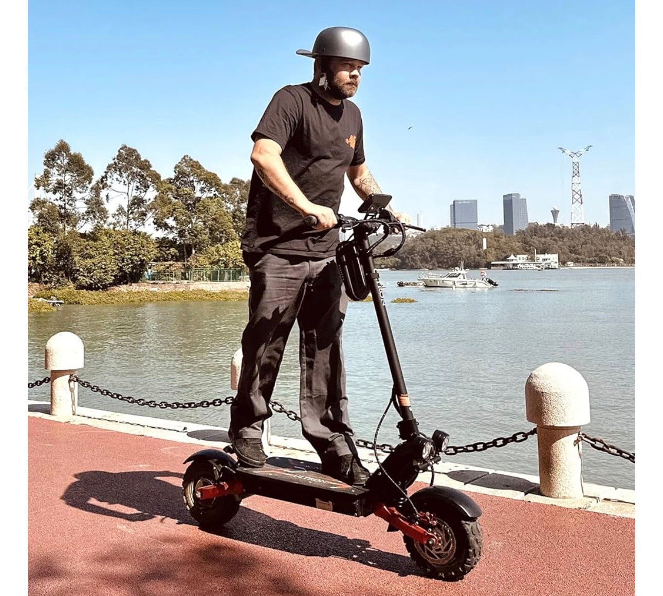 Pro-Sportz Electric Scooter for Adults, E-Scooter Up to 52MPH 6000W 60V Dual Motor 1440WH Battery, 50Miles Long Range 11" Tubeless Off-Road All Terrain Scooter Tires, Foldable Kick Electric Scooter with Seat