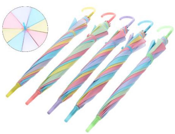 Frosted Rainbow Children′s PVC Umbrella