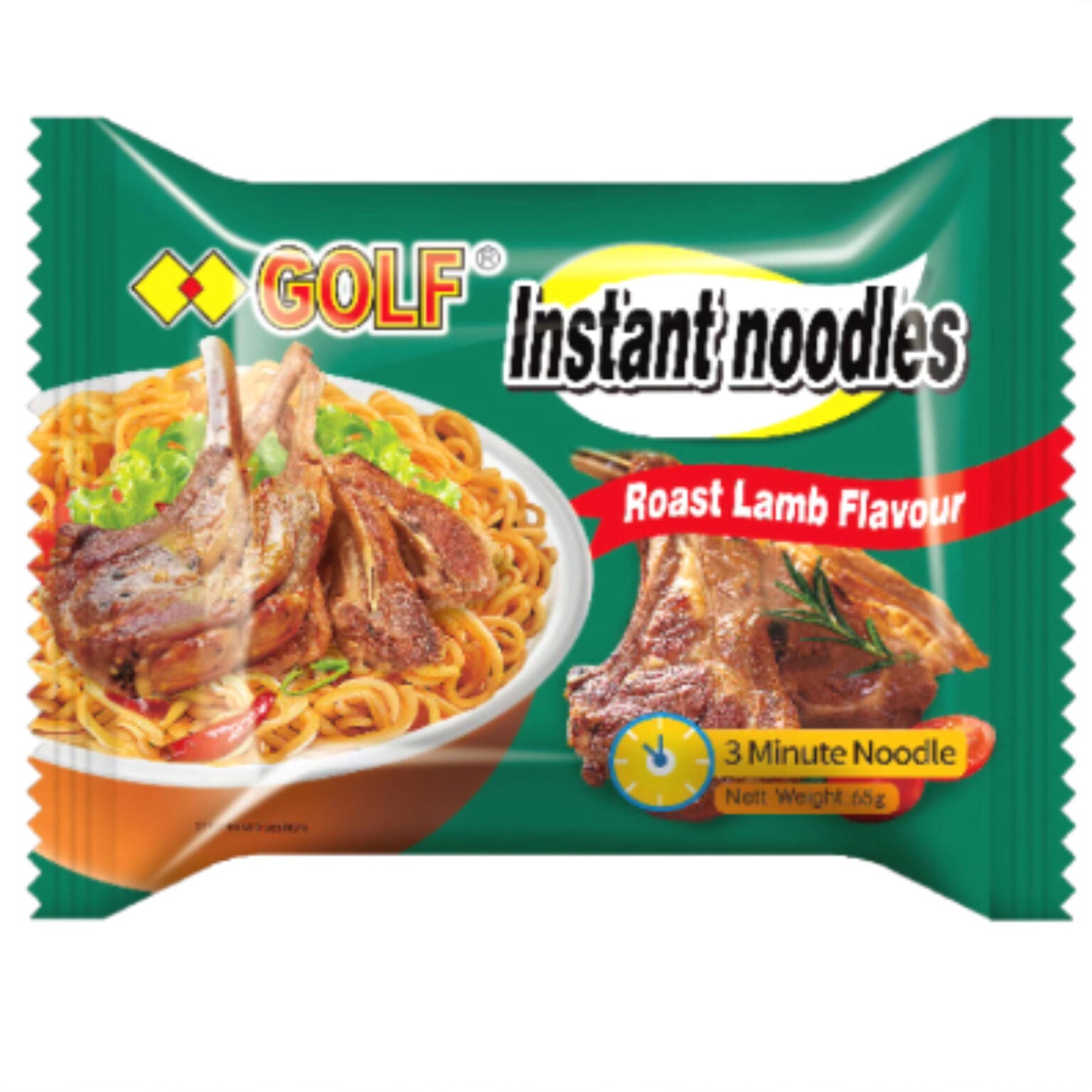 Golf Instant Noodles 5x65g - 3min Cooking Time. Various Flavours ...