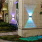Triple Light Source Solar Powered Sensor Wall Light RGB With 2 Lighting Modes