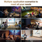 Mini Andorid Portable Projector with Gaming Console 2 in 1 Gaming Projector 1080P Smart Projector FHD 4K Supported 300 ANSI Lumens with WiFi 6 - AE-165