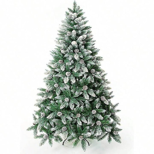 Christmas Tree Flocked Snow Pine Cone Decoration - Various Sizes