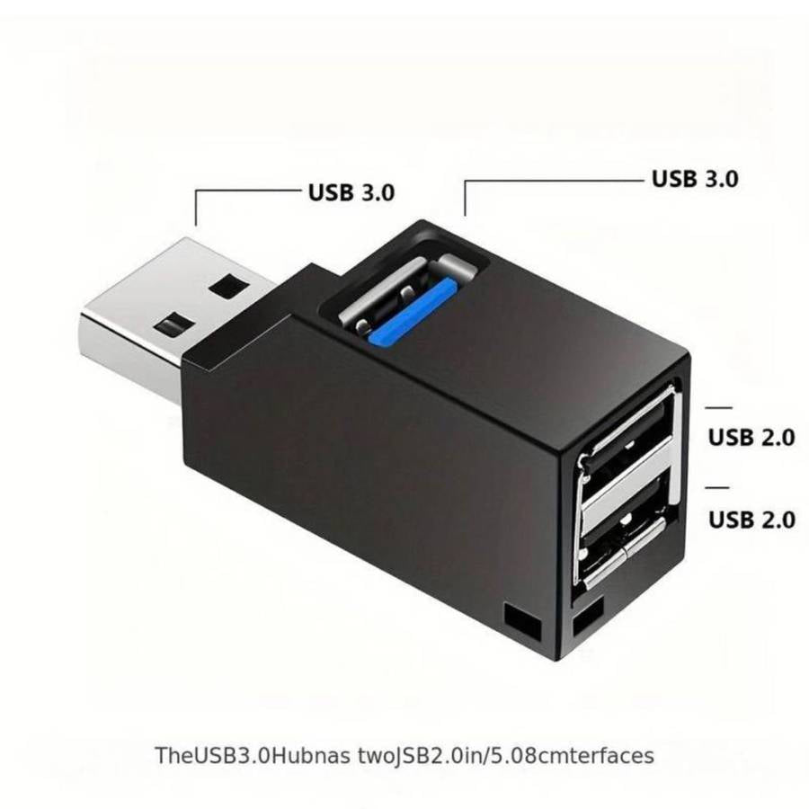 MTech 
2-Port Mini USB 3.0 Hub Adapter, High-Speed Expansion for Laptop, Flash Drives, HDD