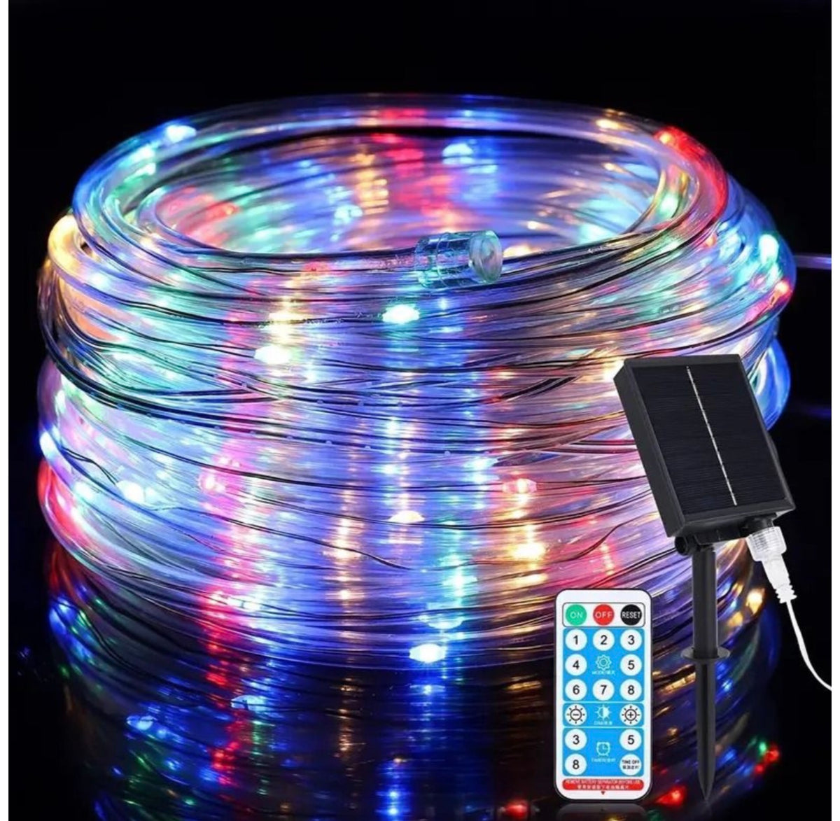 Mtech Solar Powered HD Tube Christmas Light with Remote -Various Options
