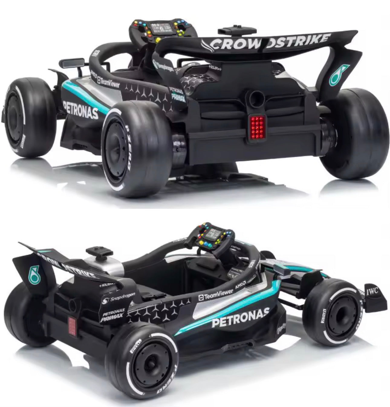 Mercedes-AMG PETRONAS F1 Team Licensed Go Kart Kids Electric Ride on Toys-PreOrder Only