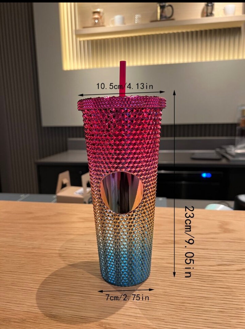 MHome Stylish Studded Double Wall Insulated Tumbler-Various Colours