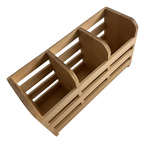 MHome Wooden Utensil Storage