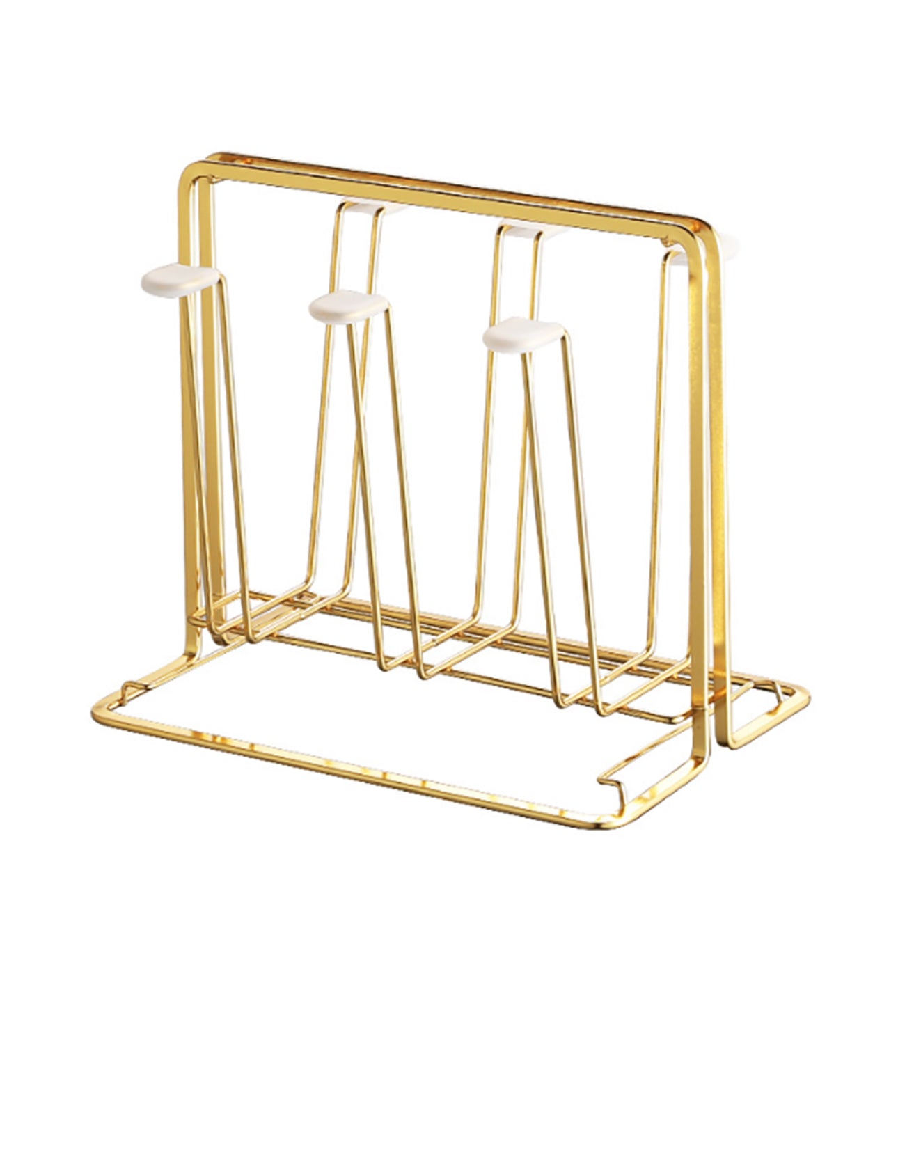 Cup Drying Rack Stand Organizer Non-Slip Holder with Handle and 6 Hooks