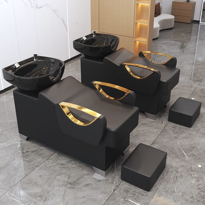 MFURN Saloon Combo Deal 3pc Set-Shampoo Chair,Mirror & Barber Chair
