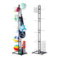 MSPORTZ Multi-Sport Ball Storage Rack Vertical Design, Built-in Baskets, Organise Your Garage or Home Gym