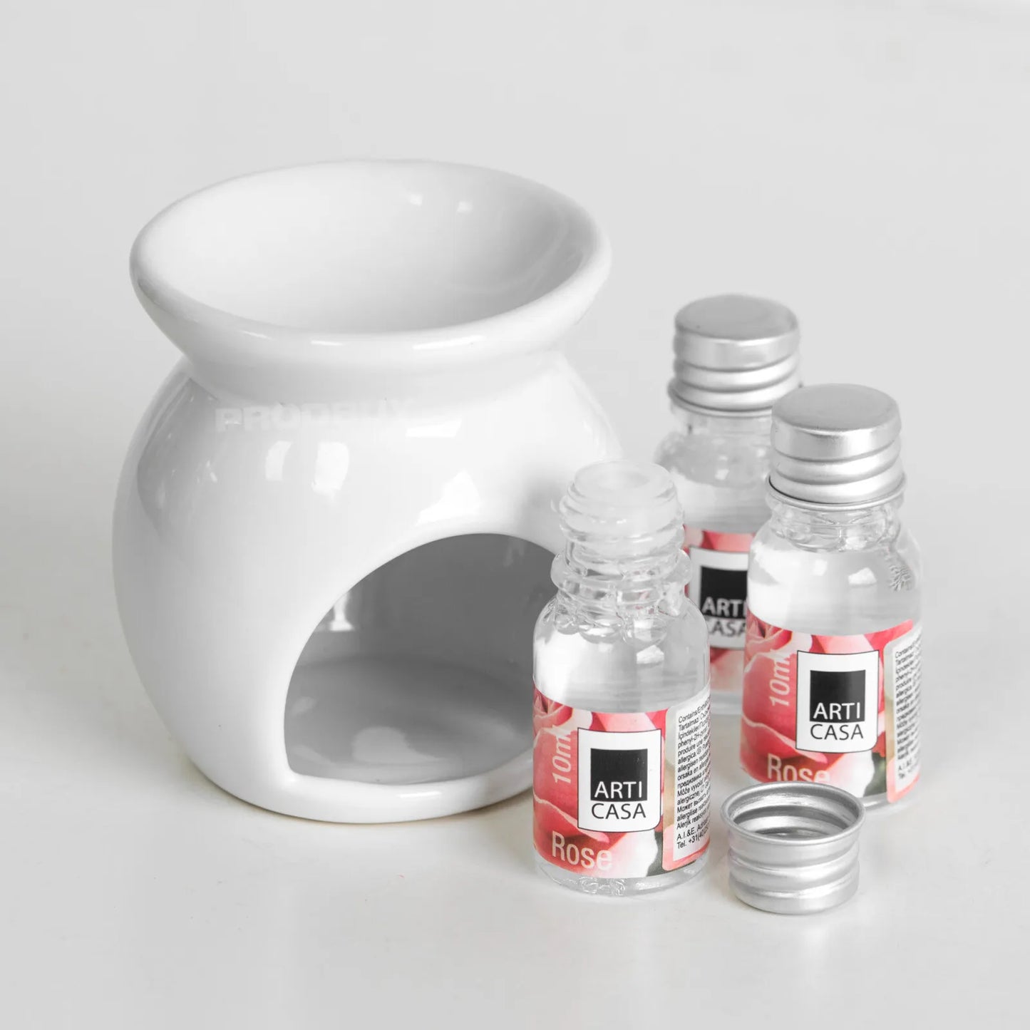 Oil Burner Fragrance Scented Gift Set 10ml White Tea Light Candle Holder Decor
