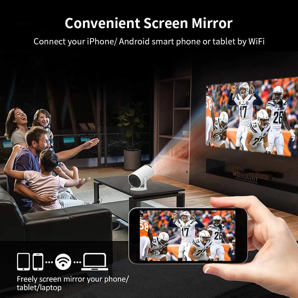 MAX Retro Video Game Console Android11 System Mini Portable Intelligent Projector 720p  Home Projector 64GB 30000 + Games AE-173