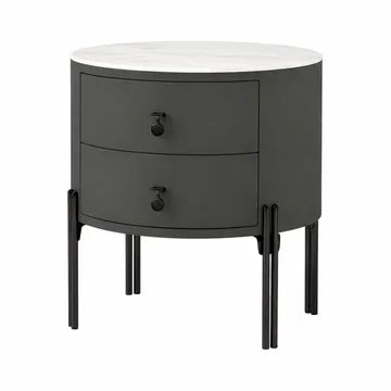 MFURN Modern 2-Drawer Nightstand, Storage Bedside Table for Bedroom, Living Room-Various Colours