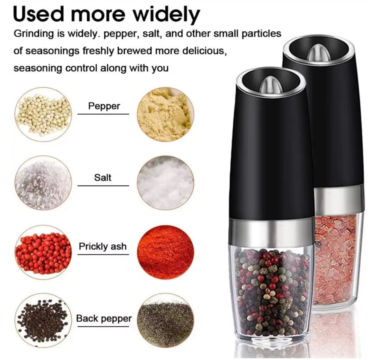 Gravity Electric Salt And Pepper Grinder (set)