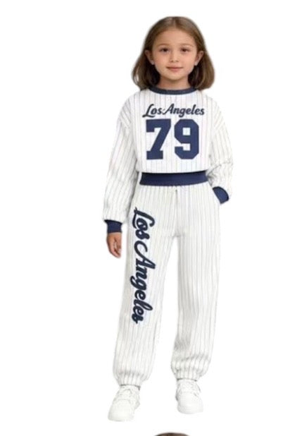 Kids Leisure 2pc Tracksuits For Girls-Various Colours