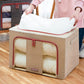 Clothes Storage Box with Transparent Window, Storage Box, Wire Included, Storage Case, Stacking, Clothes Case, Large Capacity, Clothes Storage, Foldable, Easy to Take Out, Handle, Washable, Dustproof, Moisture-Proof, Clothes, Toys, Documents, Living Room,