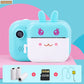 Children's Camera Children's Camera Children Instant Print Camera Cartoon Photography Portable 1080P HD Kids Camera Toy with Thermal Photo Paper 16GB TF Card