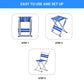 MFURN Portable Multifunction Folding Outdoor Camping Stool Chair-Various Colours 2pc Set