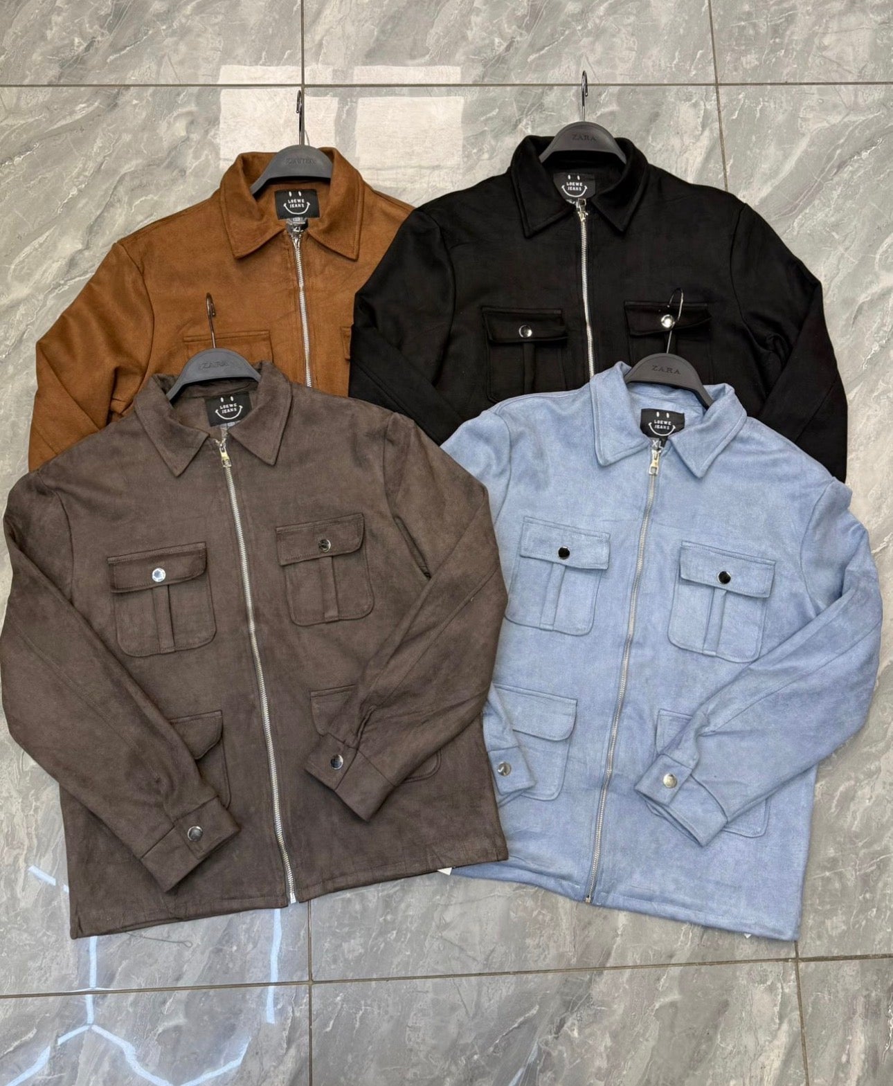 Men’s Trendy Suede Jackets-Various Colours