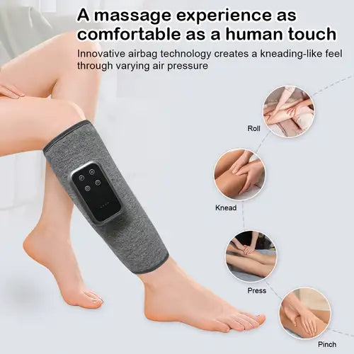 MCare Calf Compression Massager Heat Function, 3 Modes, 3 Intensity Levels, 3 Temperature Adjustment, Type-C Rechargeable