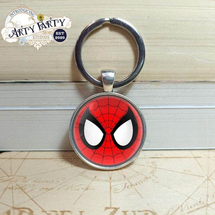 Spider-man Keyring Spider-man Keychain Spiderman Keyring - 12 Options