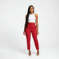 Ladies High Waisted Formal Ankle Trousers-Various Colours