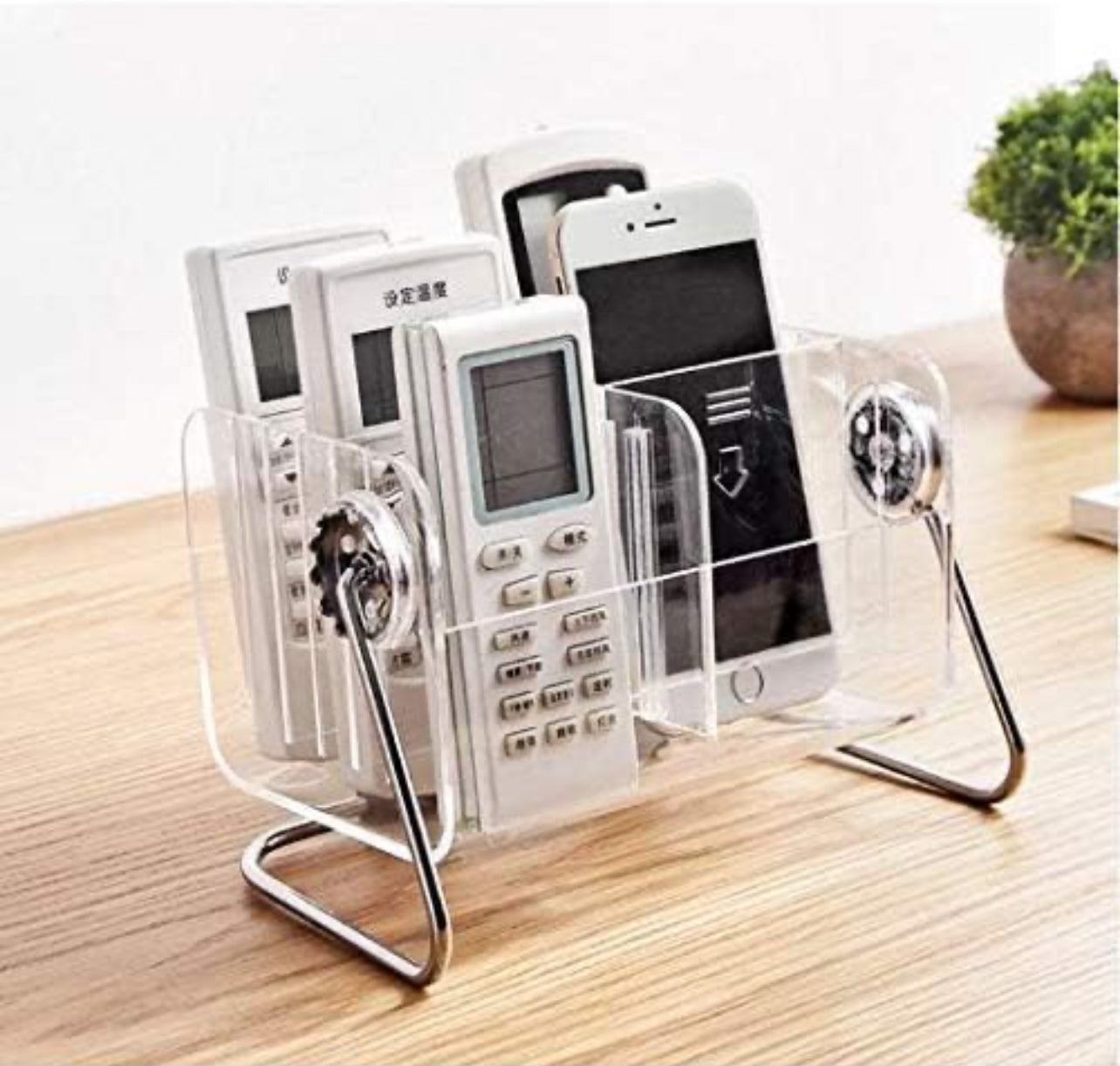 Clear Multifunction Acrylic Home Desk Tv Air-Conditioner Remote Control Storage Transparent Makeup Organizer Box Shelf Bin Pen Stand Mobile Stand Key Holder Eye Glasses Rack