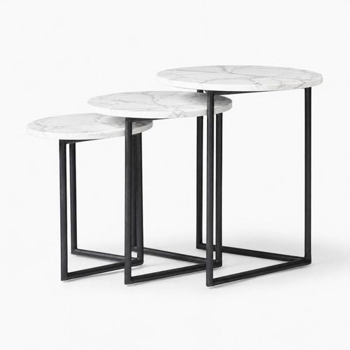 MFURN Minimalist Nesting Table 3pc Set-Various Colours