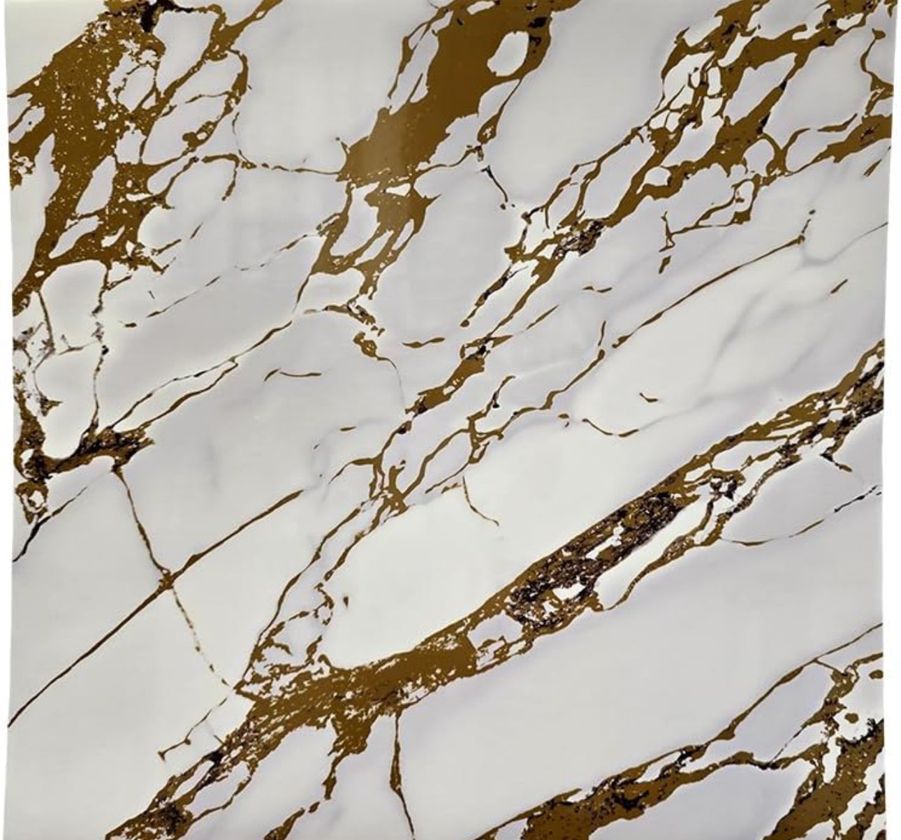 MHome Marble UV Panels Marble UV Sheets | Self Adhesive Wall Tile | Marble Look Wall Panels for Homes and Offices | 60 cm x 60 cm 10pc Pack - Various Colours Available