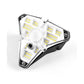 MTech Solar Motion LED Sensor Wall Lamp – 68 LED, 3-Sided Glow, 2-Pack
