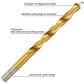 Drill Set 99pc Titanium Coated HSS
