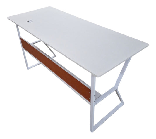 MFurn Computer Desk With Under-Shelf K Shape Leg-Available In Black or White