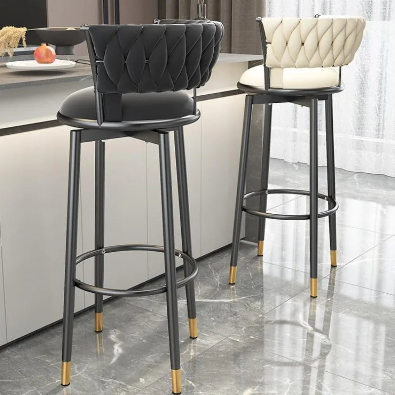 MFurn Luxury Velvet Swivel Bar Stool-Various Colours