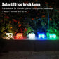 Solar Brick Lights - 6 Pack Solar Ice Cube Lights IP65-Waterproof Brick Light 4-LED Outdoor Brick Decor in Garden