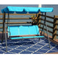 Porch Swing with Adjustable Tilt Canopy and Cushions - Black Friday Deal