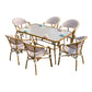 MFurn Lola French Bistro Outdoor Patio Set 7pc-Only Available On Pre-Order