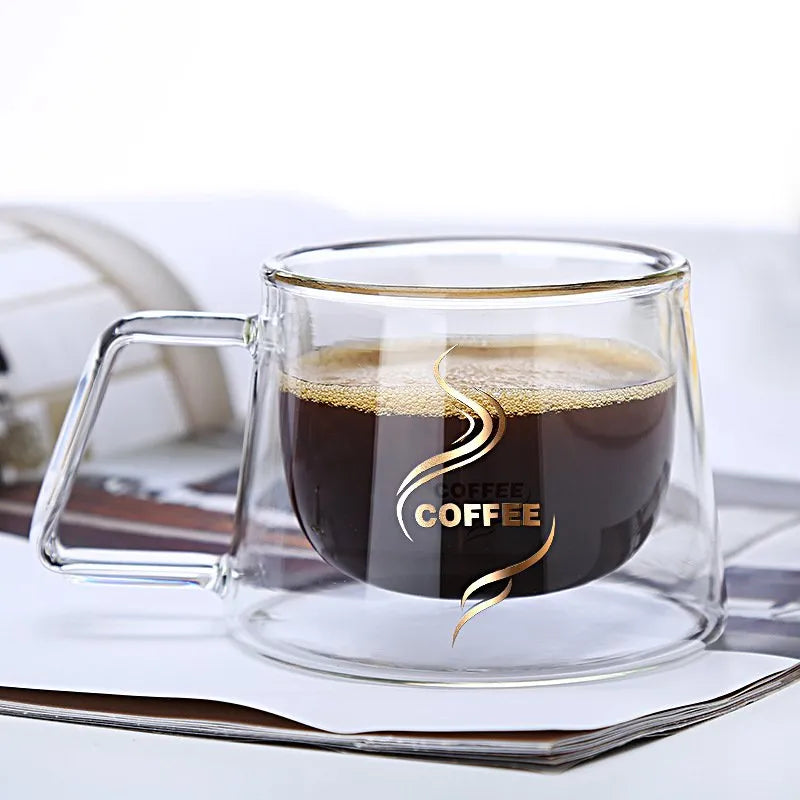 Double Wall Coffee Glass