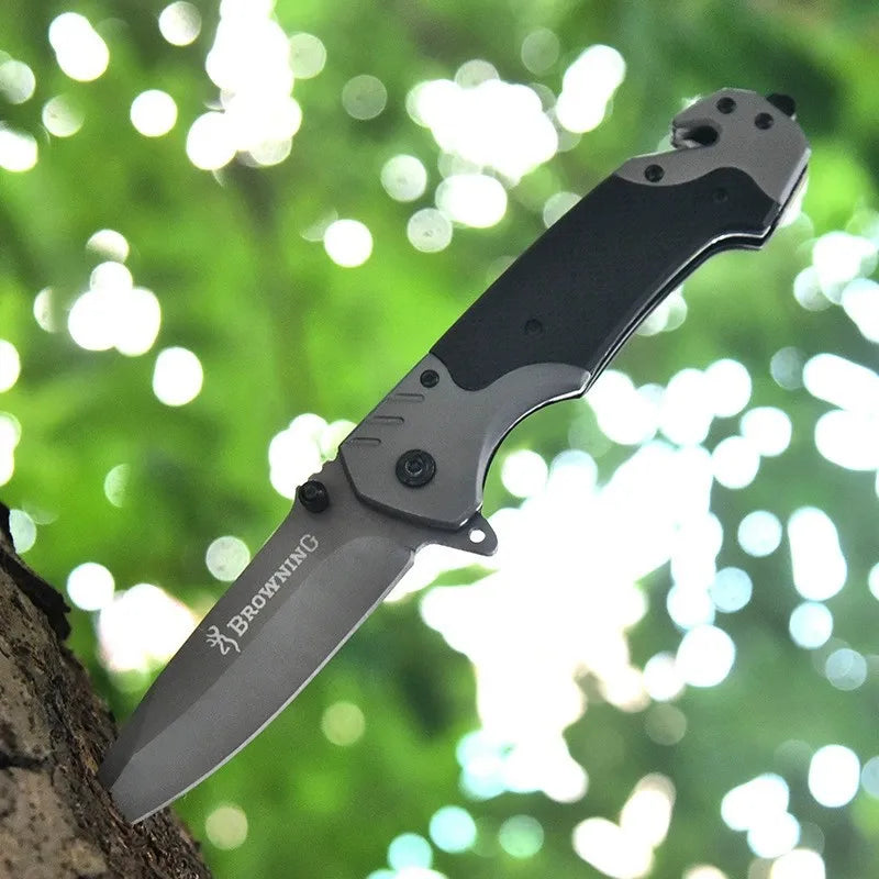 Folding Knife G10 Handle All Steel Portable Outdoor Pocket Knife