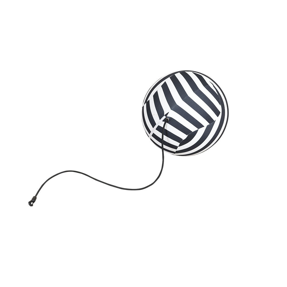 MFurn Striped Modern Lounge Chair with Ottoman – Designer Bubble Chair