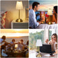 MHome Pleated Shade LED Table Lamp, USB Powered Touch Control with 4 Colour Modes