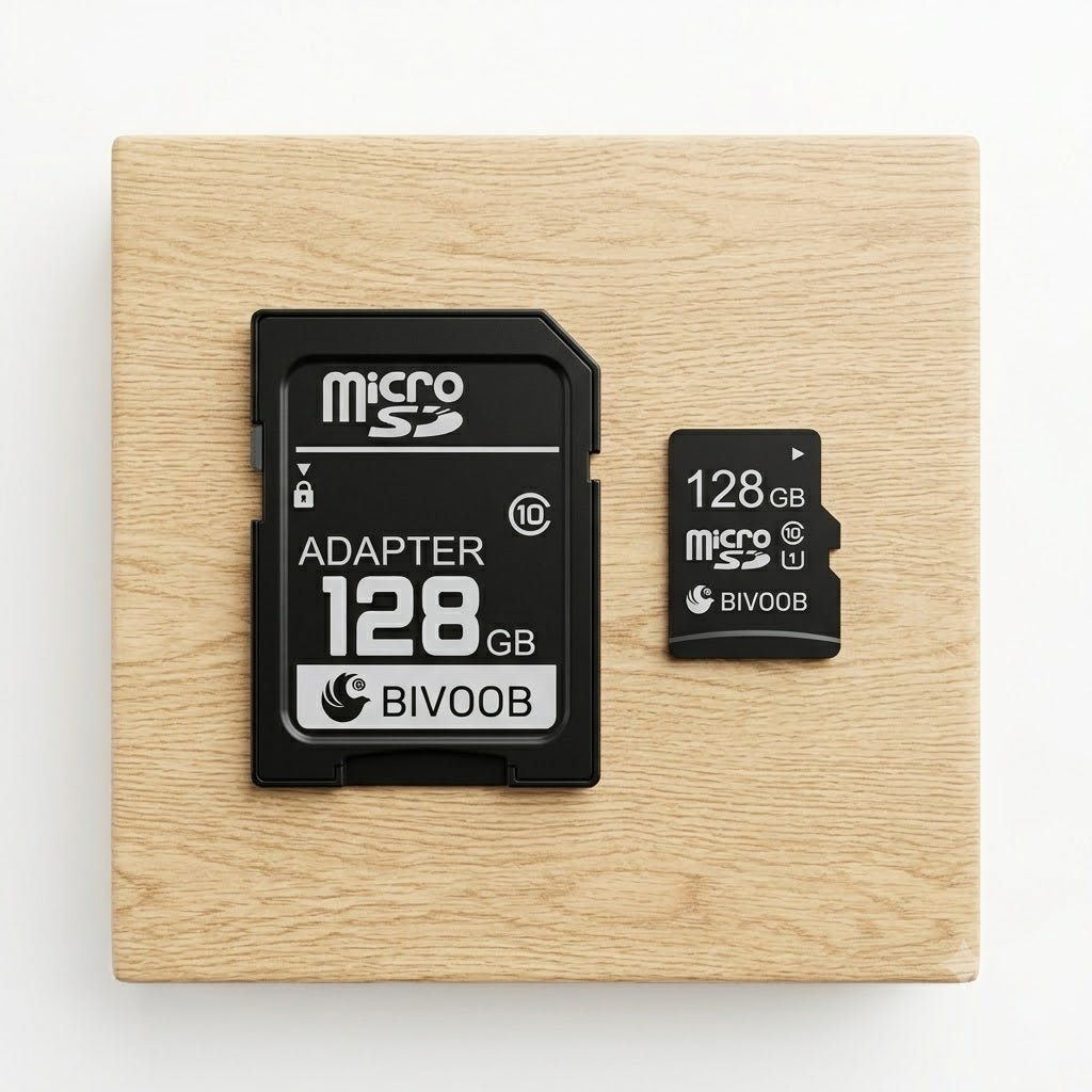 BIVOOB 128GB MicroSD Memory Card with SD Adapter – UHS-I Class 10