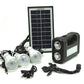 GD Lite GD-8017 Plus Solar Lighting System | Rechargeable LED Light Kit with Solar Panel