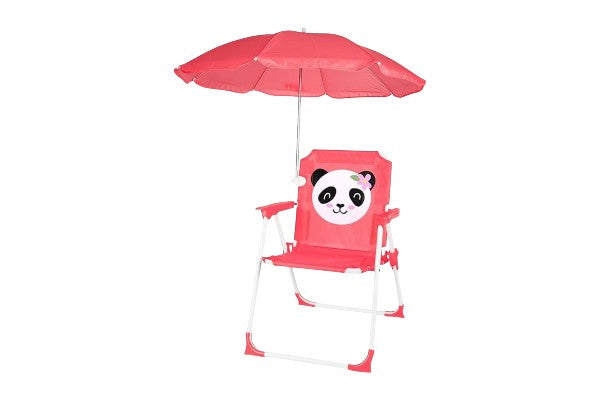 MBaby Kids Folding Animal Chair – Lightweight, Portable & Adorable With Umbrella- Various Colours