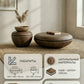 MFURN Designer Coffee Table Set 2pc Walnut