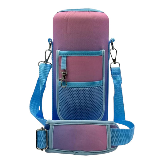 MHome Water Bottle Sleeve Fit All Tumbler with Handle, Water Bottle Holder Bag with Adjustable Shoulder Strap for Hiking Travelling Camping