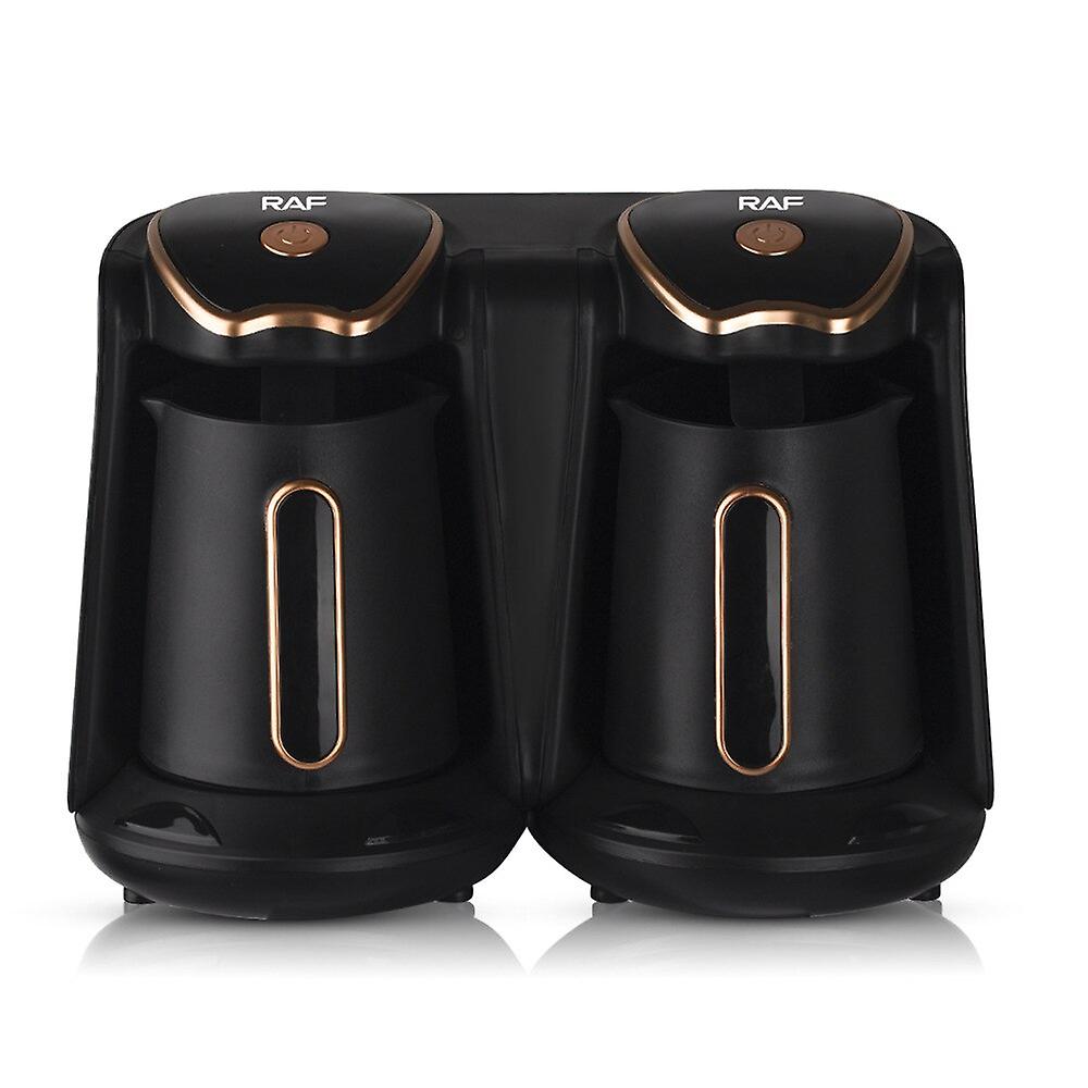 RAF R.109 Dual Turkish Coffee Maker – 2-Cup Electric Coffee & Tea Machine with Smart Anti-Overflow Sensor, 1200W, Reusable Filter