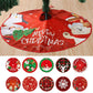 Christmas Tree Skirt Exquisite Print Anti-fade Comfortable Soft Large Area Scene Layout Bowknot Lace Up Party Decoration Xmas Tree Floor Mat
